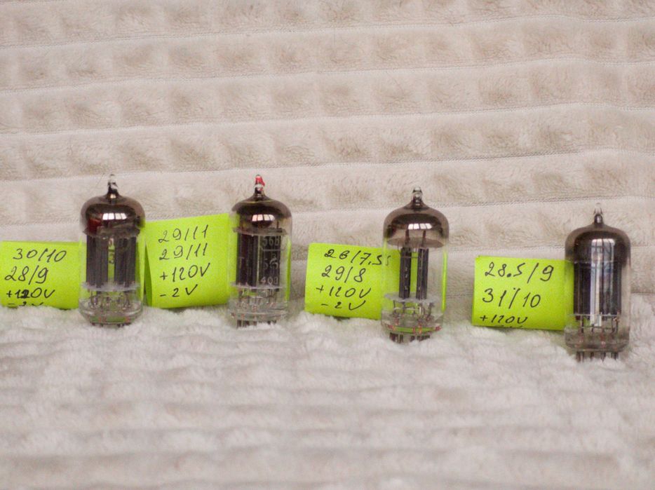 Радіолампи 6SN7 6Q7 5U4G 5687 6080 6Ф5М General Electric радиолампы