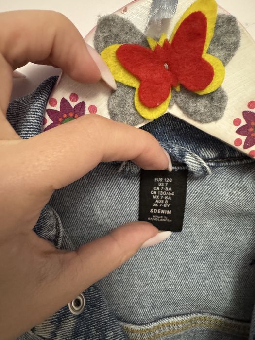 Kurteczka jeansowa dla dziewczynki roz.128