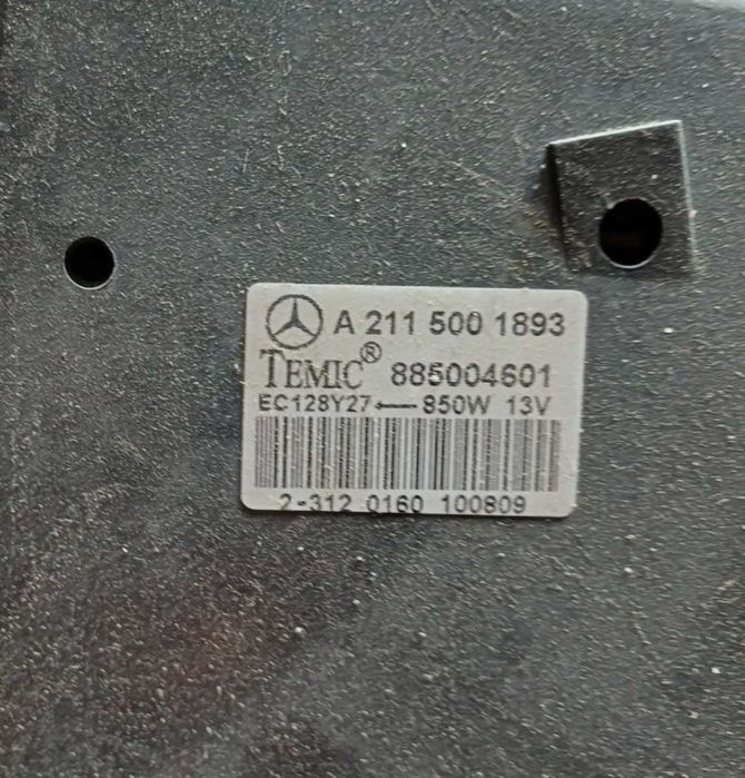 Вентилятор на Mercedes E280E320E400E55E63AMG W211W212