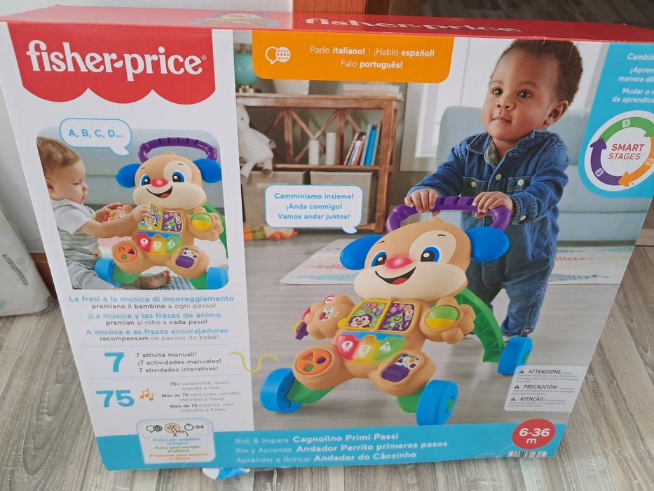 Andador cãozinho Fisher Price - Novo