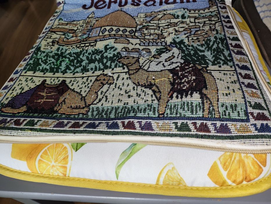 Jerusalem :)Gobelinowa torba na ramię – Pamiątka z Jerozolimy (Izrael) | UNIKAT!