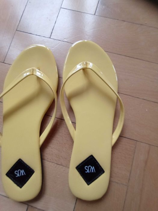 Żółte japonki Wojas rozmiar 37