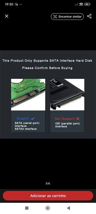 Caixa disco externo usb3.0 2,5"