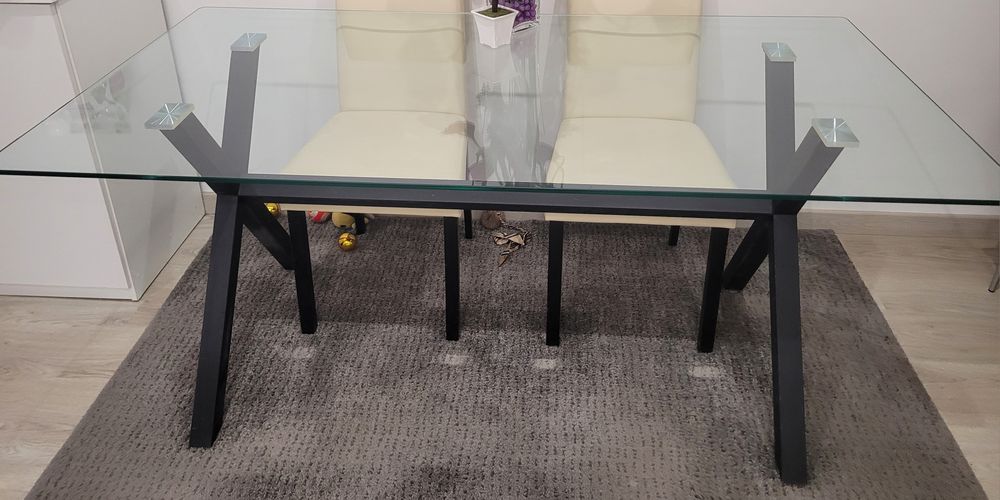 Mesas de vidro temperado