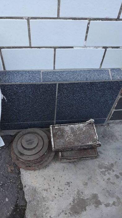 Плита чугунна поверхня двухкомфорна з кільцями
