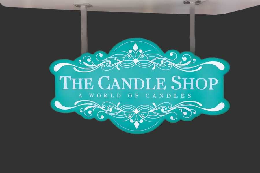 Litery przestrzenne 3D Blokowe LED Logo podświetlane Kaseton Pylon