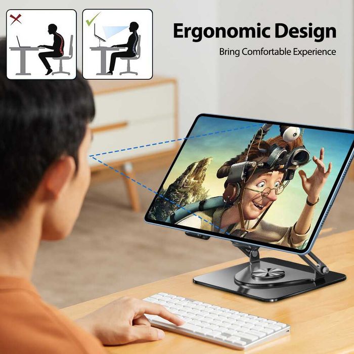 Підставка для ноутбука планшета подставка поворотна з регулюванням