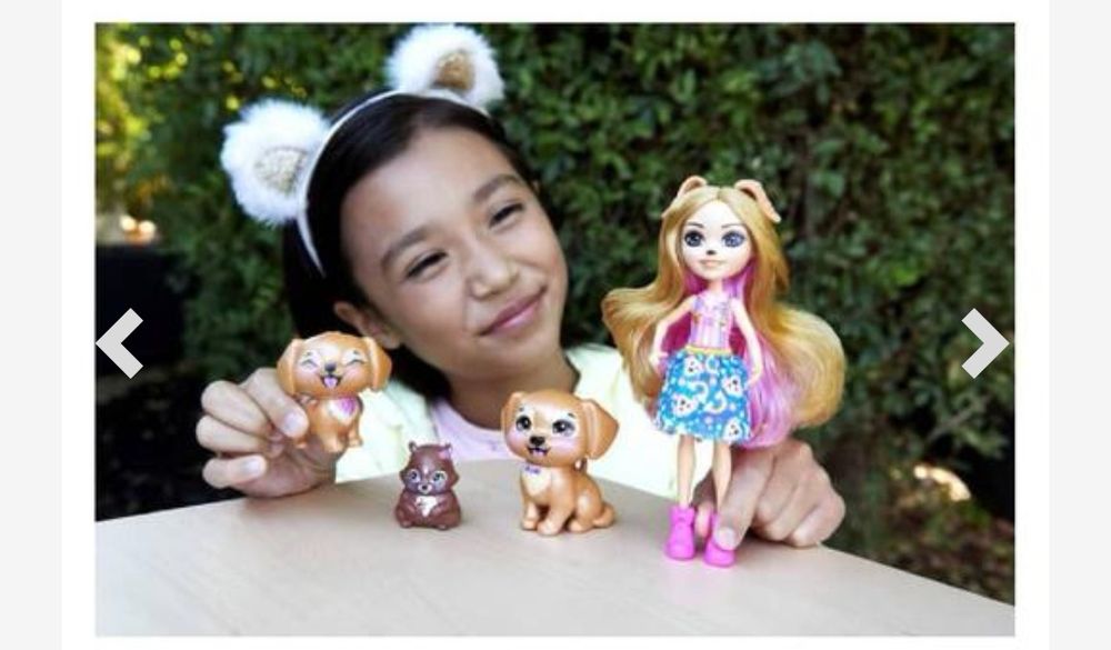 Enchantimals - Gerika com família de cachorrinhos