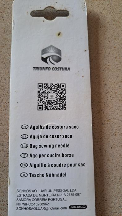 Agulhas de costura - embalagem fechada