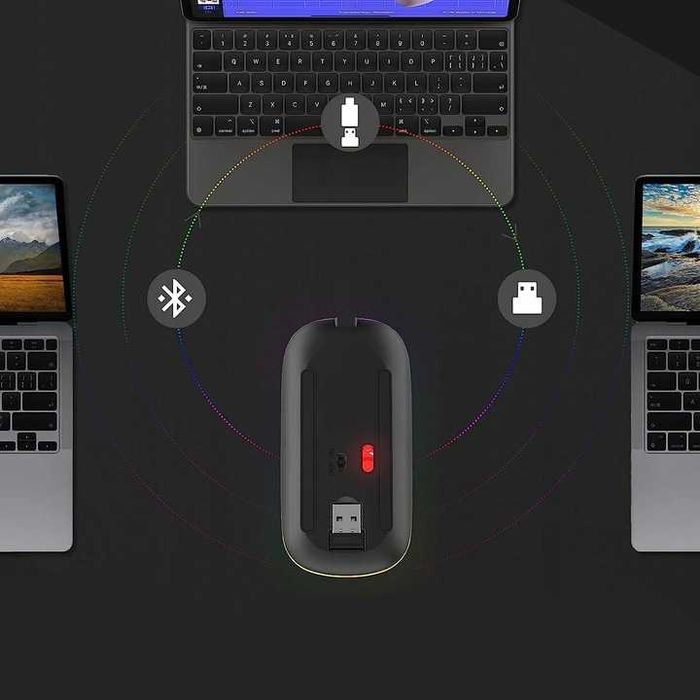 BEZPRZEWODOWA Mysz do laptopa komputera MACBOOK iMac pc tv telewizor