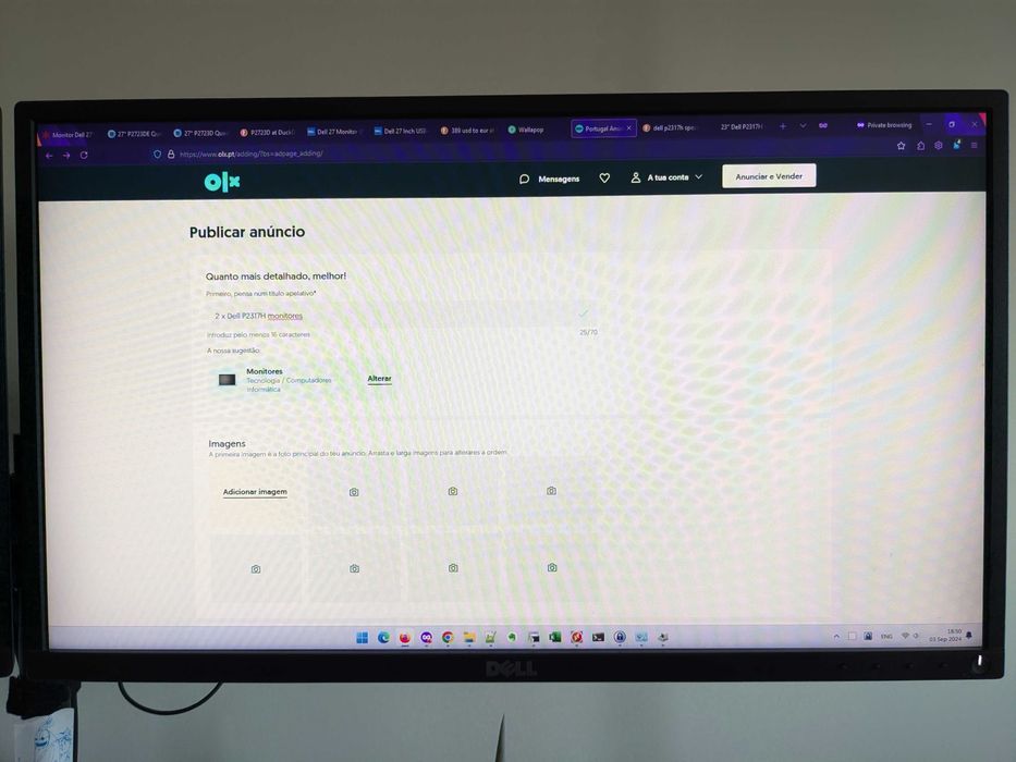 2 x Dell - P2317H 23" IPS LED HD Monitores - Black