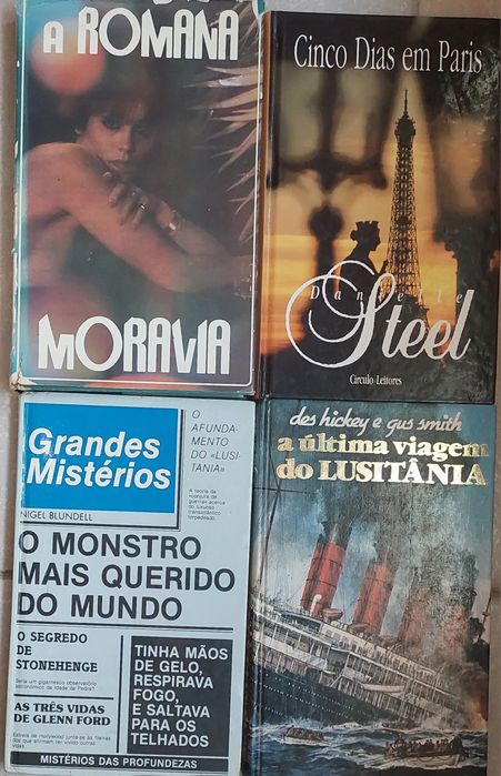 4 livros de literatura clássica e mistério