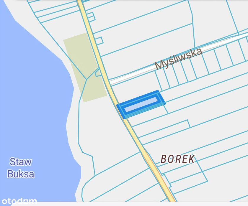 Duża działka budowlana 19,6 ar,  wszystkie media, Ryki ul. Piaskowa