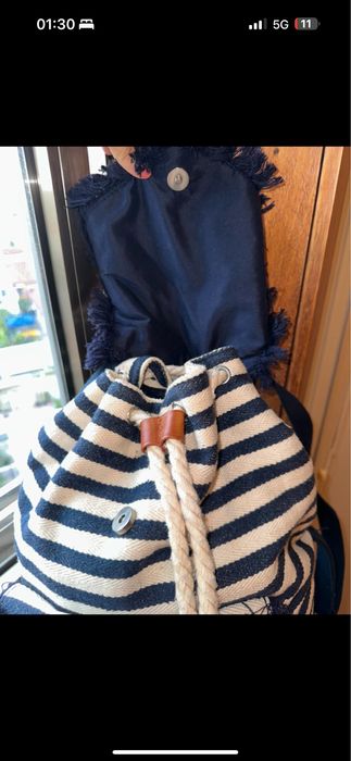 Mochila às riscas Springfield