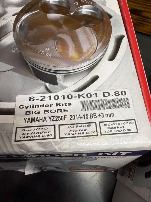Cilindro e pistão Yamaha yzf 250