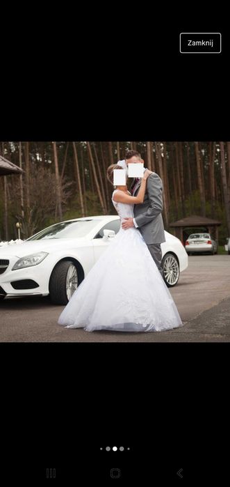Garnitur ślubny eleganci model