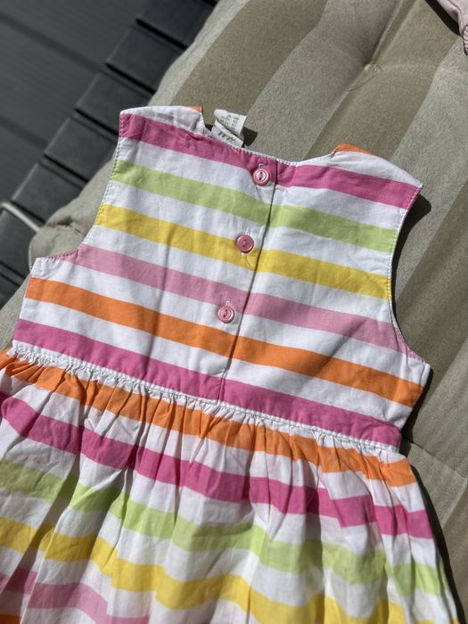 Kolorowa Wakacyjna sukienka w paski sukienka na Roczek