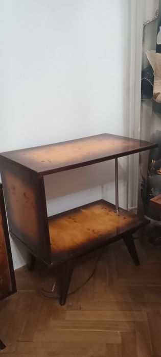 Komplet mebli wysoki połysk, kredens, stół, stolik