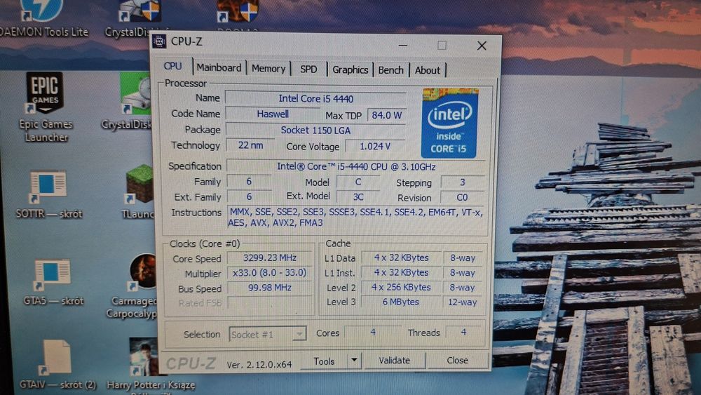 Asus z97-p + I5 4440 3.10 GHz + 32 GB RAM + 256 GB ssd
