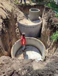 Копання септиків СЕПТИК підКлючБетонні кругиКІЛЬЦЯ екскаватор