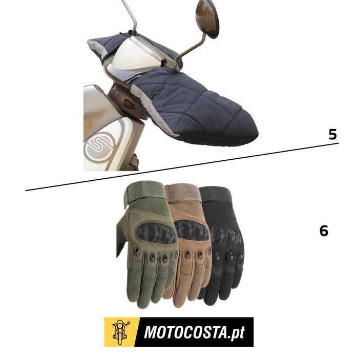 Luvas Moto - Proteções, Tácticas e Anti-Escorregadias - MOTOCOSTA