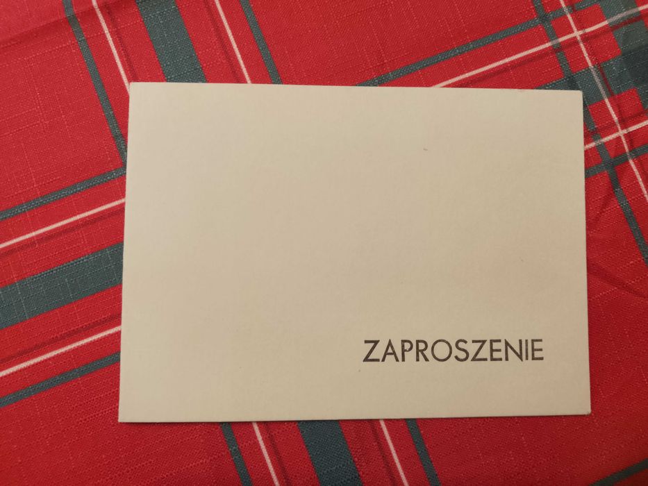 stare unikatowe czyste zaproszenie prl komitet ormo w pyskowicach