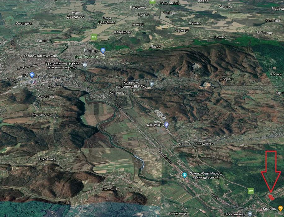 Ділянка  51 сотка Чинадійово вул. Санаторна