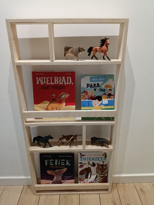Biblioteczka dla dzieci duża wisząca, nowa.