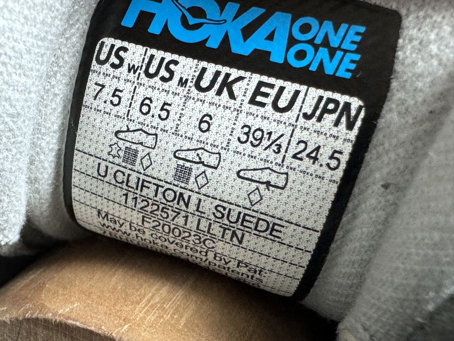 Оригінал Розмір 39 Кросівки Hoka One One Clifton L Suede Взуття