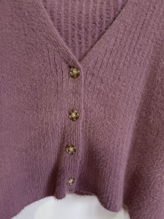 Cardigan lilás Pull&Bear