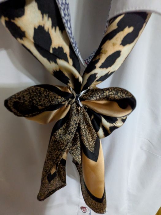 Apaszka, chustka w panterkę, nowa