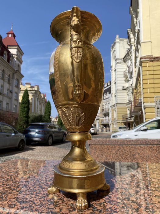 Старовинна порцелянова ваза. Позолота. Франція антик