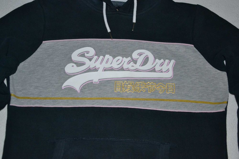 SuperDry Bluza Damska Kangurka Kaptur EU 42 Oryginalna 100% Super Dry