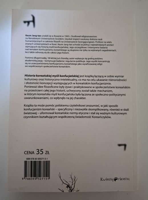 Historia koreańskiej myśli konfucjańskiej Jang-Tae Keum