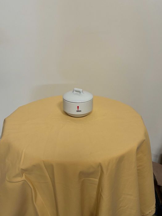 Açucareiros de porcelana branca com tampa - Qtd. 24 Und.