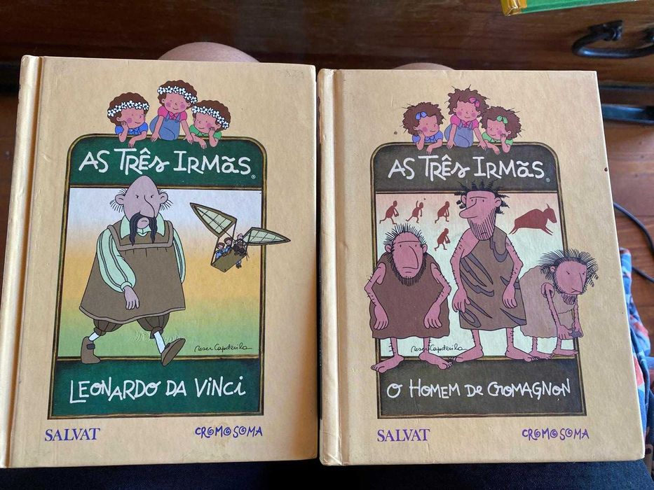as tres irmãs, leonardo da vinci o homem de cromagnon, preço por livro