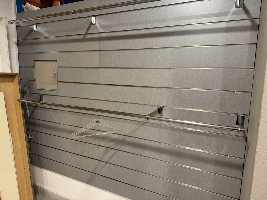 24 placas de Exposição parede | Cinzentas | Madeira