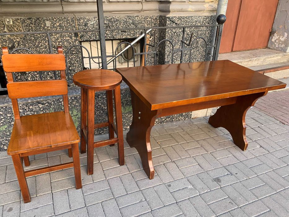 Стол деревянный Бук 75/60/60