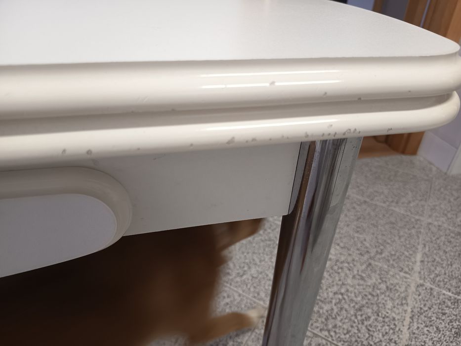 Mesa cozinha branca extensível