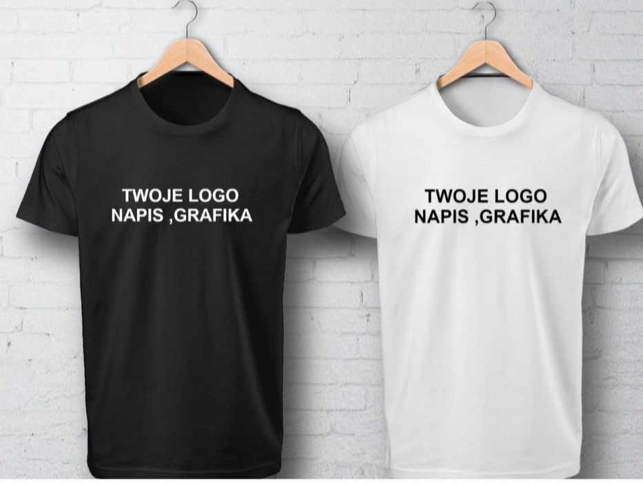 Koszulki z wlasnym nadrukiem grafiką, logo