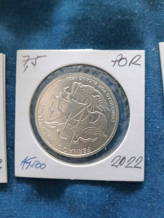 Prata 4 moedas de 7,5 euros