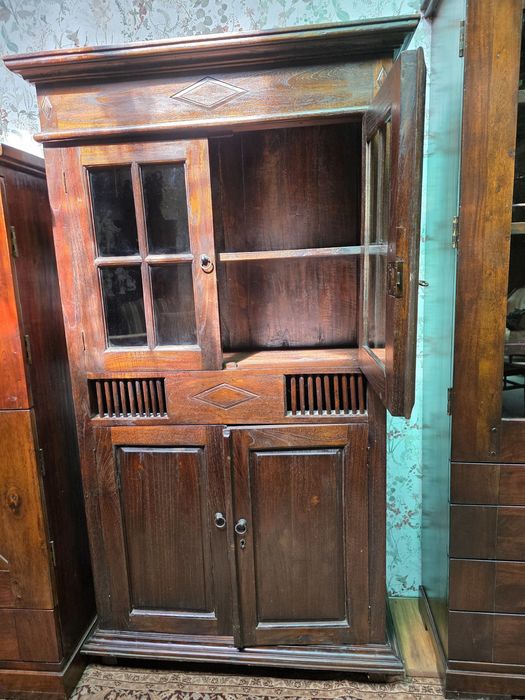 Witryna kolonialna tekowa 100 cm  # 1539 Stylowy Węgrów