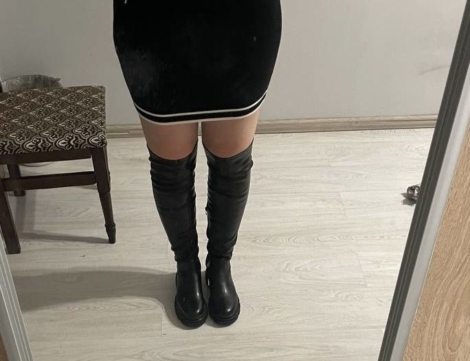 Ботфорти жіночі шкіра