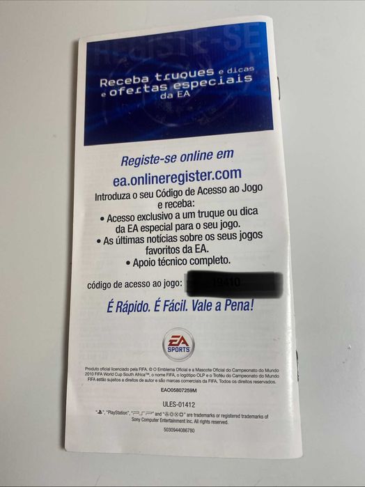 2010 FIFA World Cup South Africa PSP CIB Complete Tested PAL EA Sports