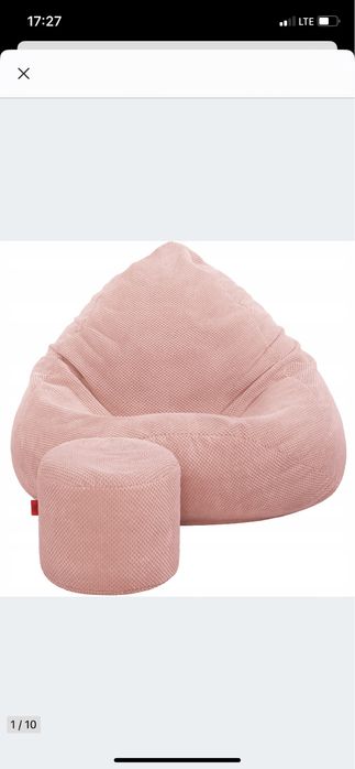 Fotel pluszowy / puf/ worek siedzisko / dziecko / fotel /stan bdb
