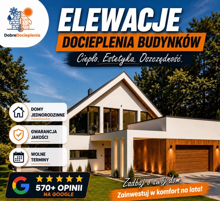 Usługi Docieplenia budynków Elewacje Ocieplenia WOLNE TERMINY