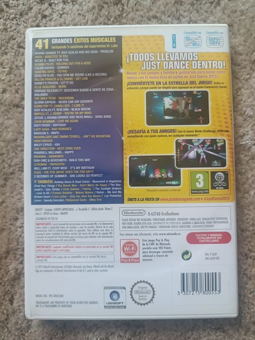 Just Dance 2015 (Nintendo Wii)