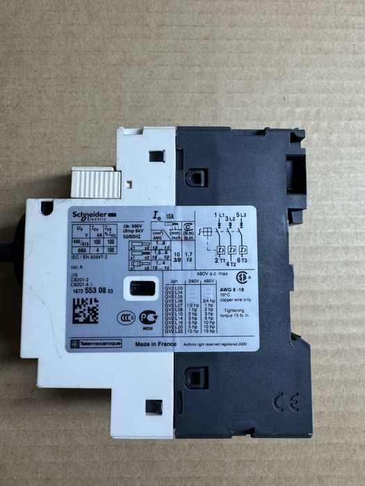 Disjuntor motor trifásico