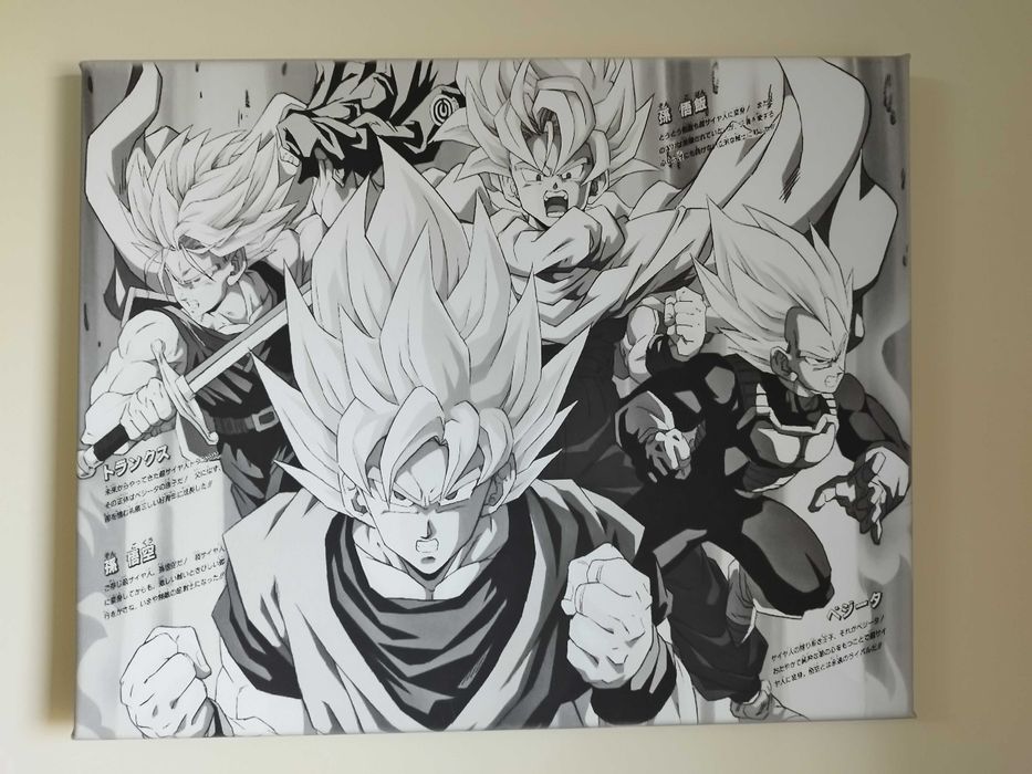 Obraz dragon ball z Kai super na ścianę mix wzorów