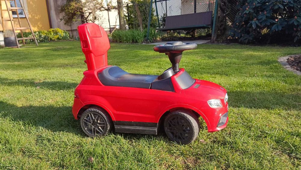 Duży jeździk chodzik pchacz Mercedes